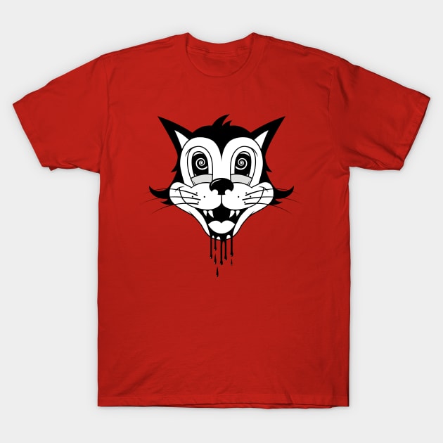 Retro Cat / Trippy Eyes T-Shirt by Woah_Jonny